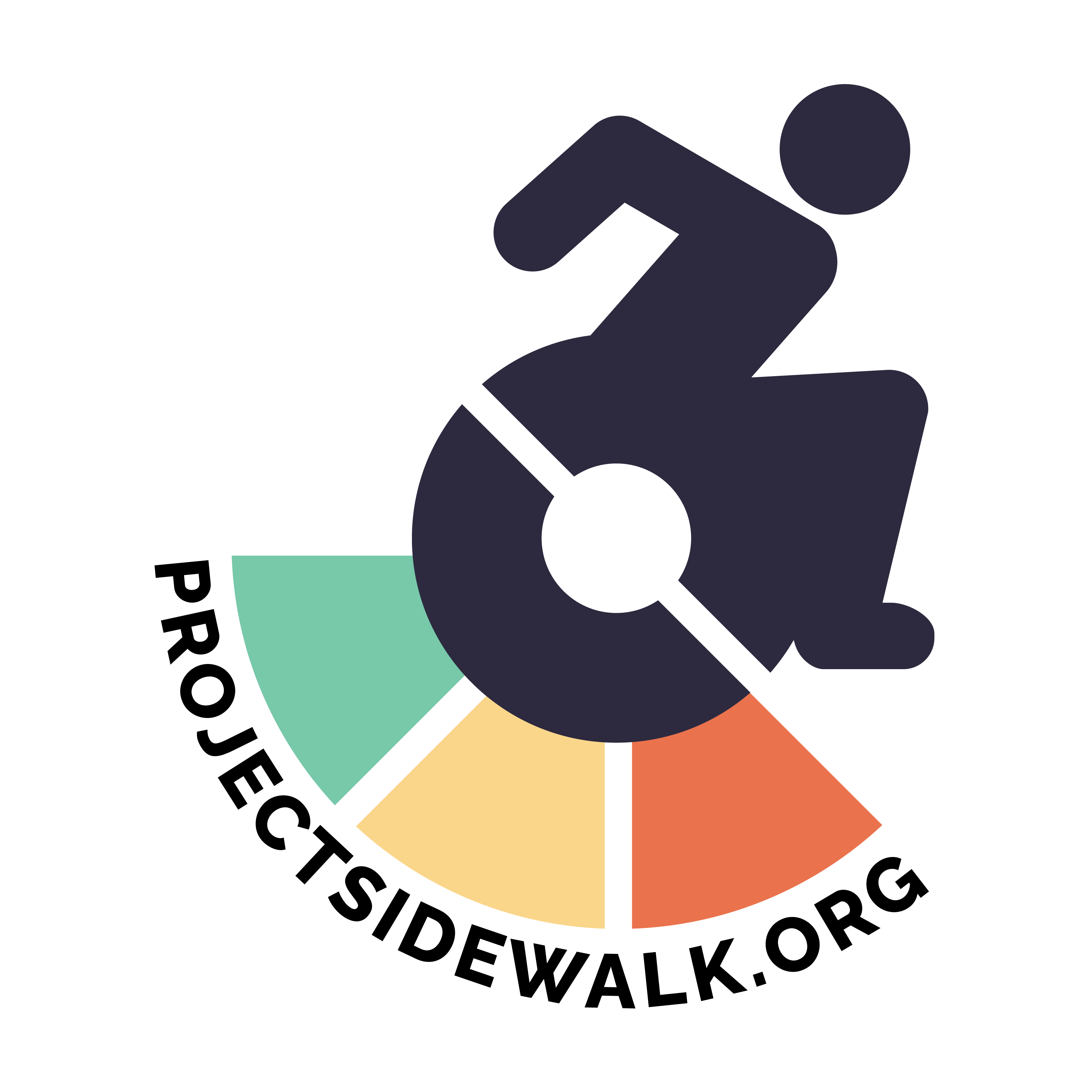 El logotipo de Project Sidewalk con el texto projectsidewalk.org